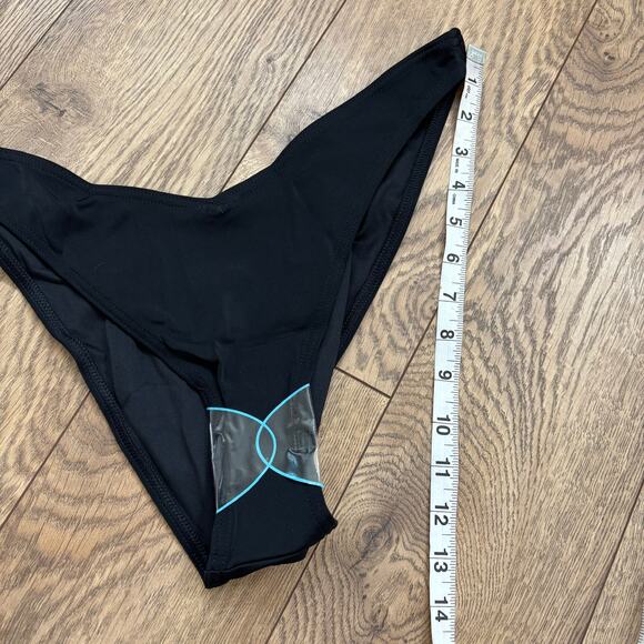 NWOT ASOS High Leg Bikini Bottom Black 10 - Picture 6 of 6